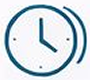 Clock icon representing early warnings